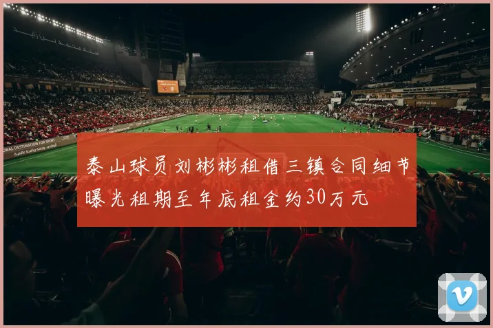 泰山球员刘彬彬租借三镇合同细节曝光租期至年底租金约30万元